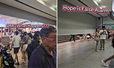 VivoCity entrance shuts during fire alarm, leaves commuters stranded at HarbourFront MRT station