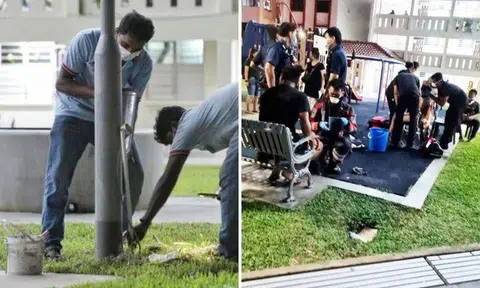 Two teens get electric shock from lamp post in Lorong 5 Toa Payoh while retrieving football