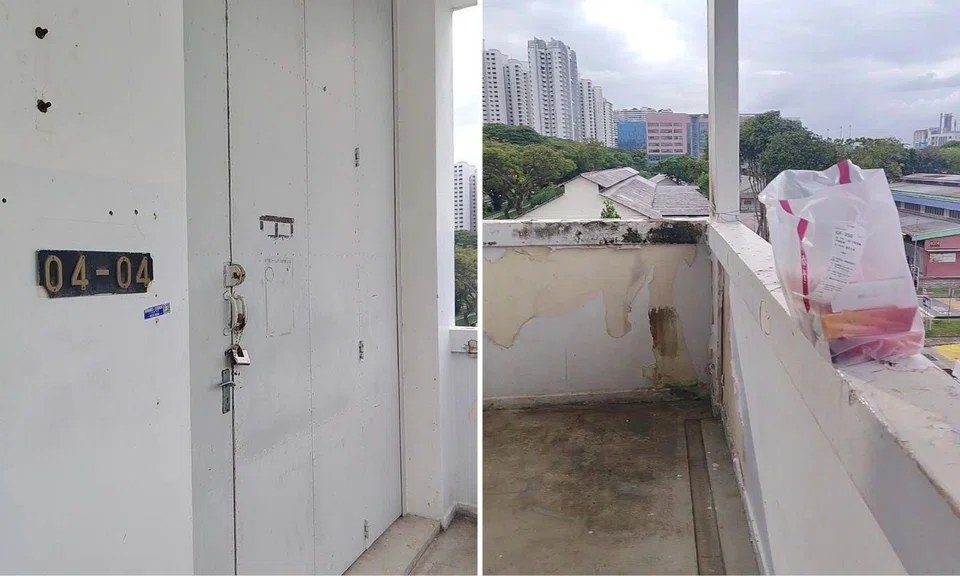 The unit was padlocked from the outside.