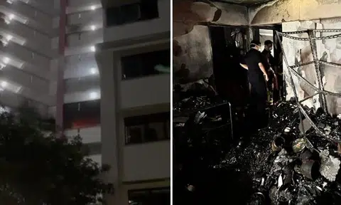 SCDF said they were alerted to a fire at Block 692A Choa Chu Kang Crescent at about 5.25am.