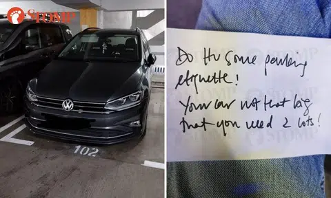 Driver gets note asking him to have 'parking etiquette' -- even though he parked properly