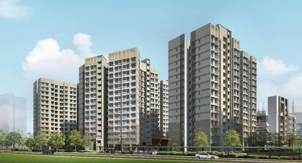 Yishun Glade will have 569 units of two-room flexi and four-room flats across four blocks.