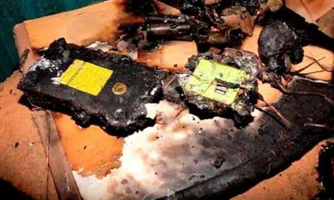 Overnight charging of batteries can result in fires, as with these electric bike batteries (above). PHOTO: SINGAPORE CIVIL DEFENCE FORCE