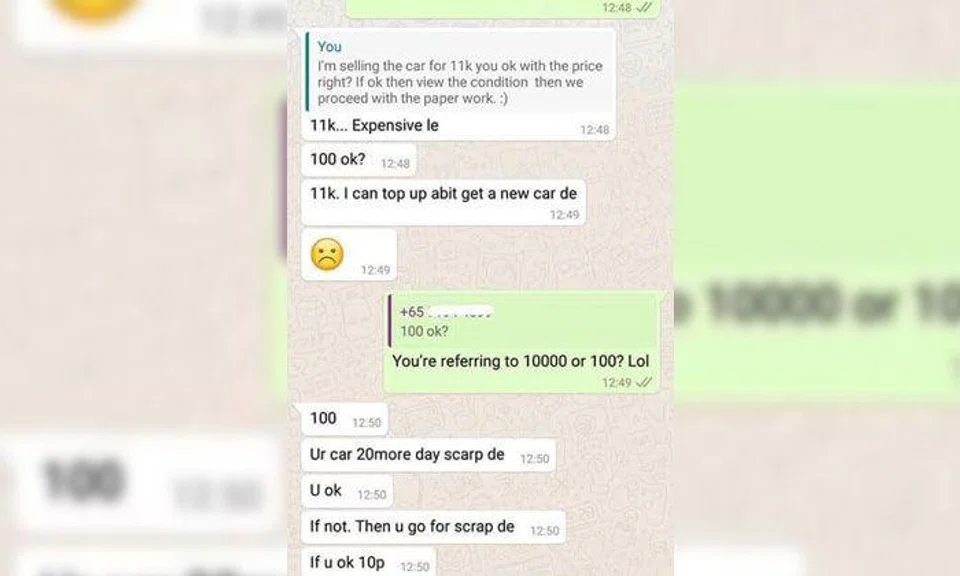Low-baller offers $100 for $11,000 used car