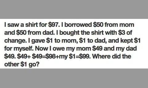 Son. The $1 technically goes nowhere but the son. The long equation was just there fool you. Photo by Vonvon