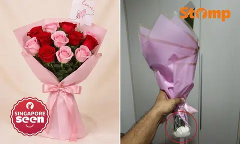 Man orders $59 Valentine’s Day bouquet that arrives unwrapped at bottom, florist says it's 'normal'