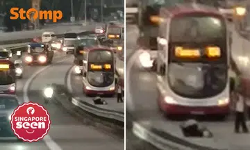 28-year-old motorcyclist skids on PIE, unconscious when taken to hospital