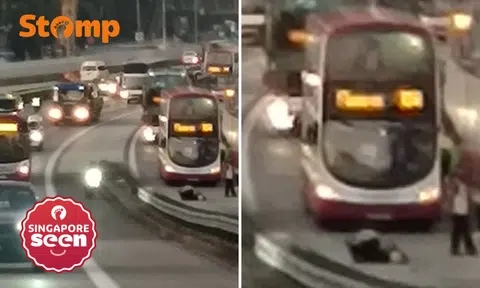 28-year-old motorcyclist skids on PIE, unconscious when taken to hospital