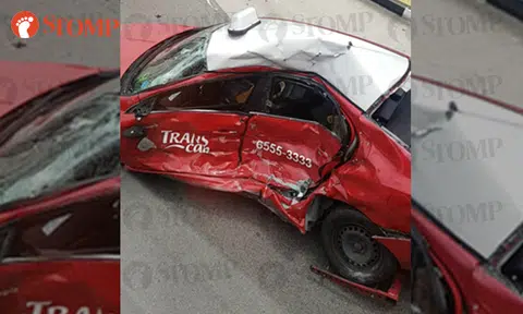 64-year-old cabby sent to hospital after accident with garbage truck at Jurong West