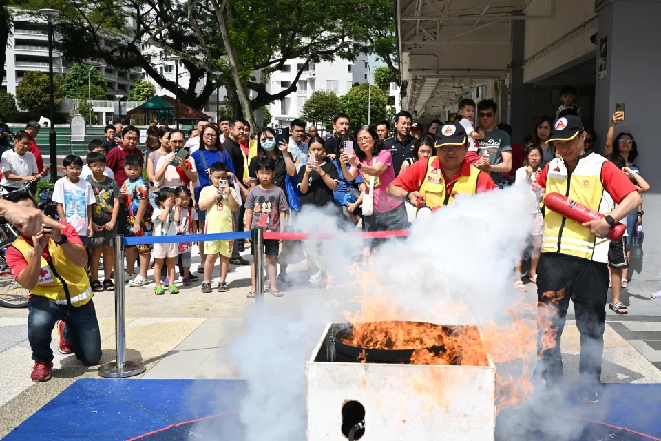 The Community Resilience Day event featured a PMD fire safety scenario drill and evacuation exercise.