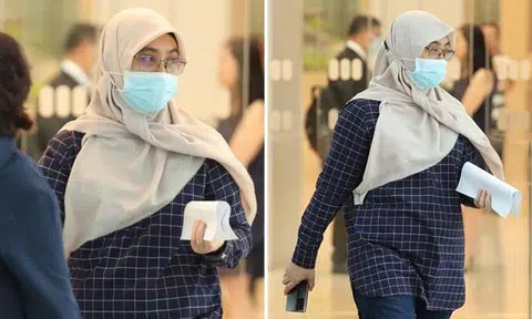 Norwahidah Johari (pictured) started abusing Ms Putri Rizki Amelia, just five months after the offender’s husband employed the maid. PHOTOS: SHIN MIN DAILY NEWS