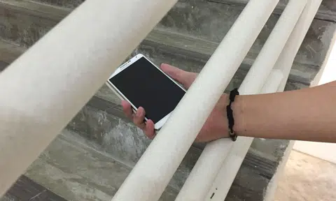 Phone camera facing upwards