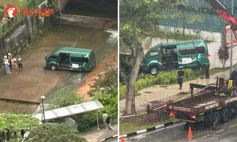 School van that dived into Pang Sua Canal had hit SMRT bus, 14-year-old girl among 3 taken to hospital