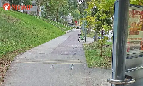 70-year-old man allegedly hit by cyclist behind Yishun bus stop, calls for 'dismount and push' sign