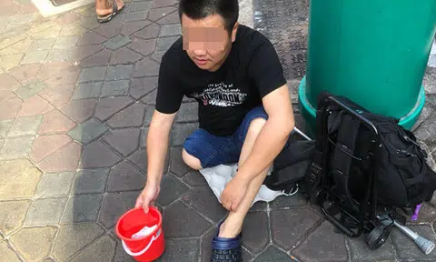 One-legged 'tourist' begs for money to go home, gets $10 in 5 minutes at Yishun