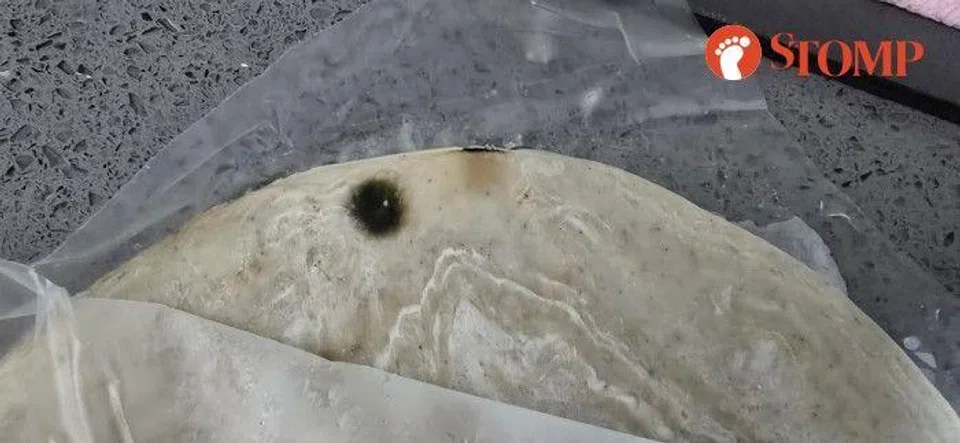 "Stains" on frozen prata.