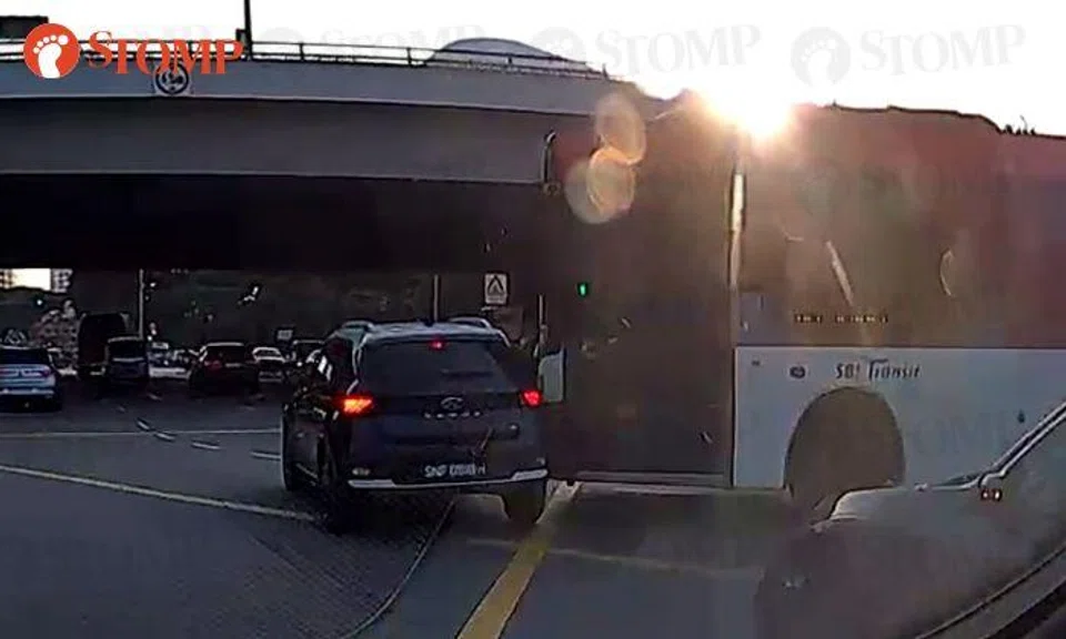 SBS Transit looking into collision between off-service bus and car at AMK junction