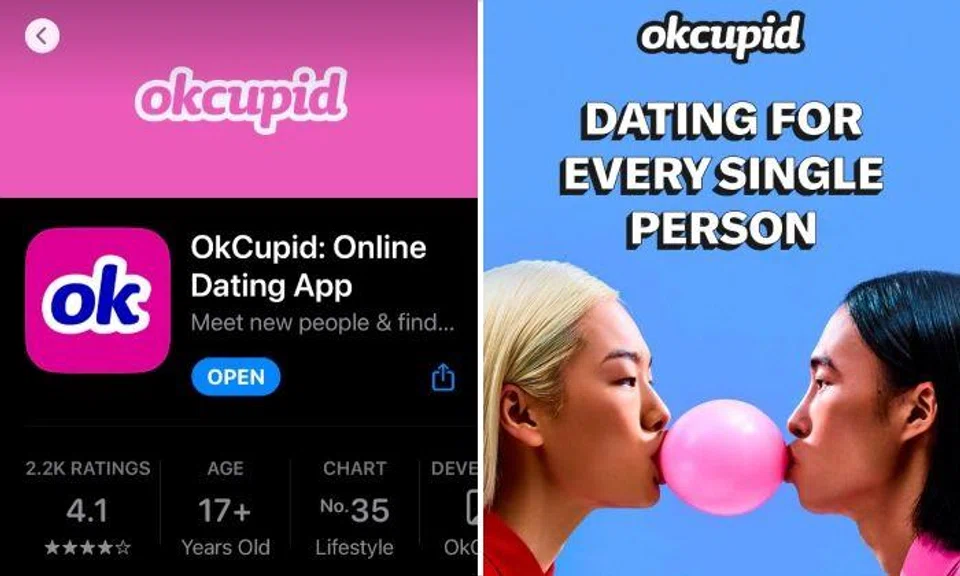 Sim Bing Rui made two profiles on dating platform OkCupid to increase his chances of matching with women.