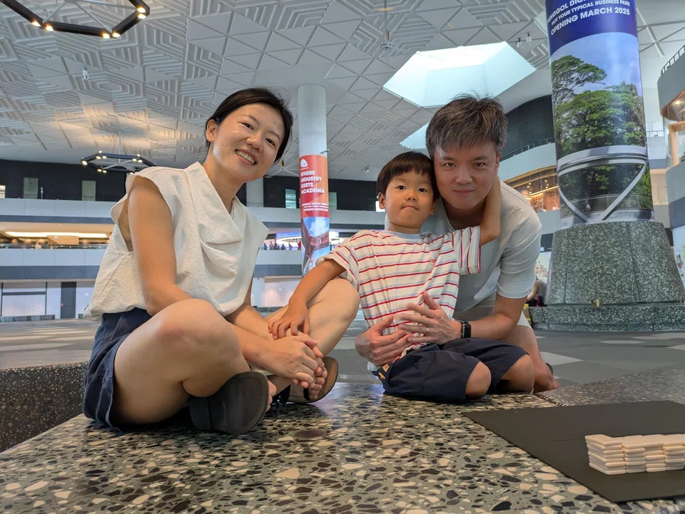 Mrs Yang Han, 38, and her family travelled from Lavender to admire the district’s distinctive architecture.