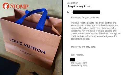 Woman leaves Louis Vuitton paper bag containing $30k in TADA car but driver says he can't find it