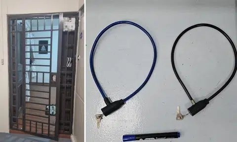 Man used bicycle lock to secure gate of Tampines unit, removed it after taking pic, gets arrested