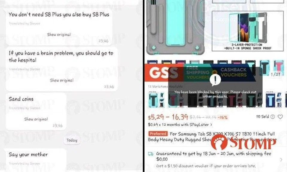 The Stomper shared a screenshot of the messages, which appeared to be translated from Chinese.