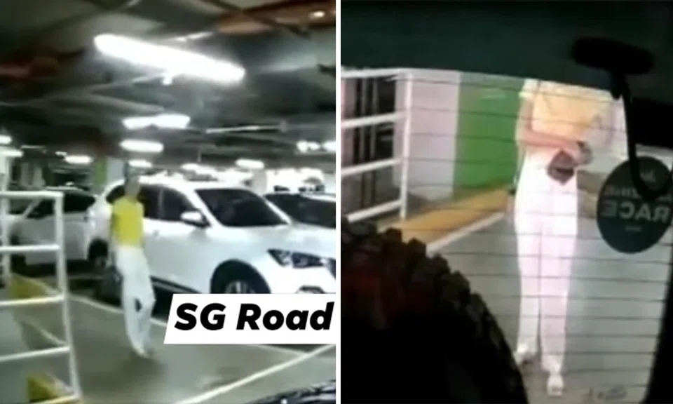 A video shared by SG Road Vigilante (SGRV) Facebook showed the woman standing in a parking spot at Marina Bay Sands on May 15 to reserve the space.