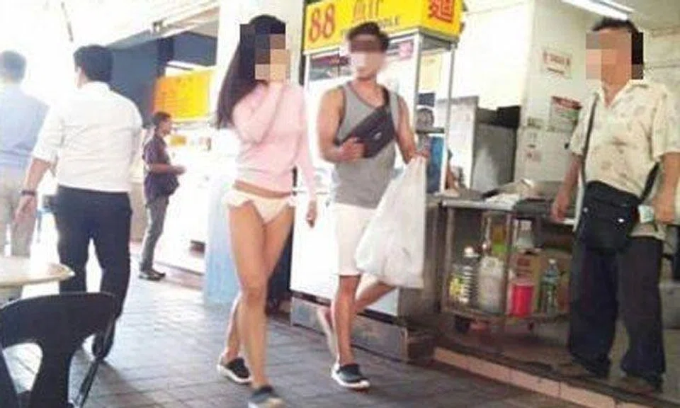 Woman walking around in bikini bottoms gets tongues wagging in Sabah