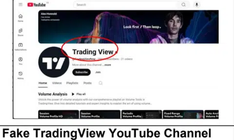 Beware of TradingView YouTube channels giving false instructions that can steal crypto wallet