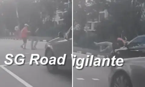Pedestrians flung into air after car hits them at Upper Thomson Road junction