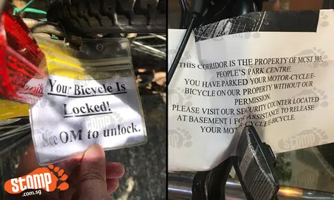 Be careful where you leave an ofo bike: It might get chained