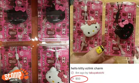 #KittyCraze2.0: Netizens jack up prices for 7/11's 'limited edition' Hello Kitty EZ-Charms, some even start queuing at 2am!