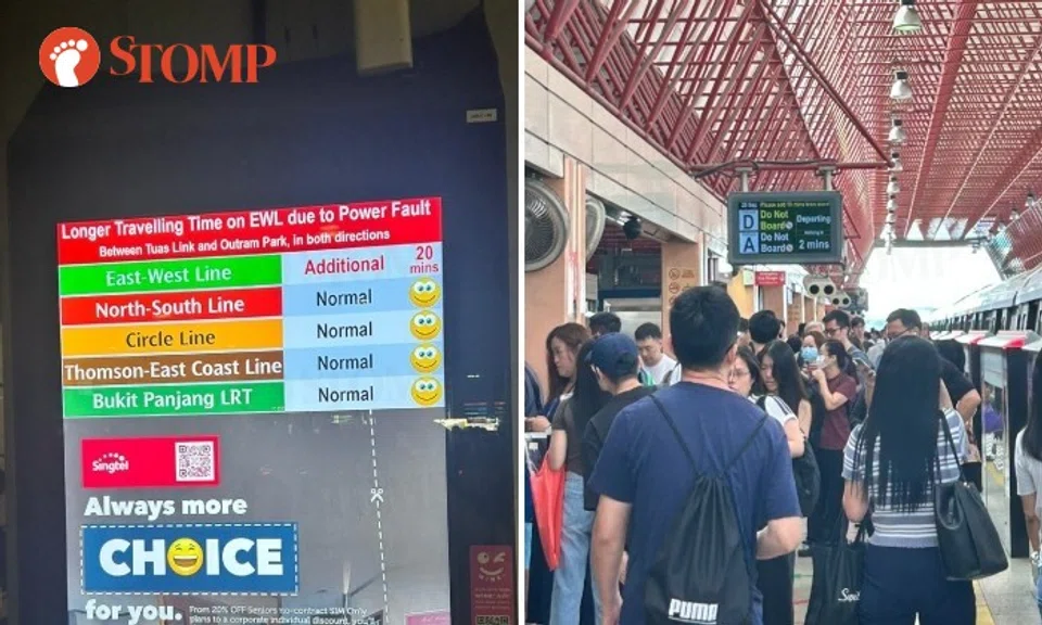 Stomper Daisy was one of many commuters affected by the service disruption on the East-West Line.