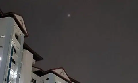 Jupiter seen in the sky from Jurong West on Sept 27. Photo: Soh Kim Mun