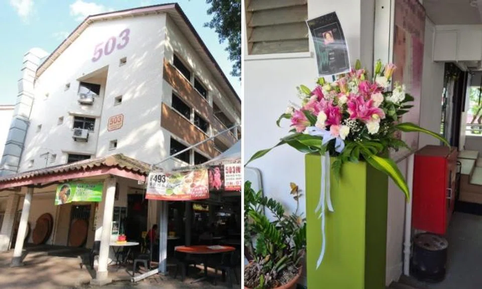 Loan shark sends Jurong West resident funeral wreaths with her photo after friend used her IC to borrow money
