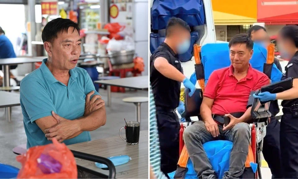 former actor huang yiliang says no plans to move from circuit road hawker centre after altercation