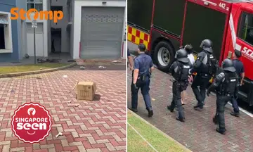 Man arrested for throwing items down Bukit Batok block
