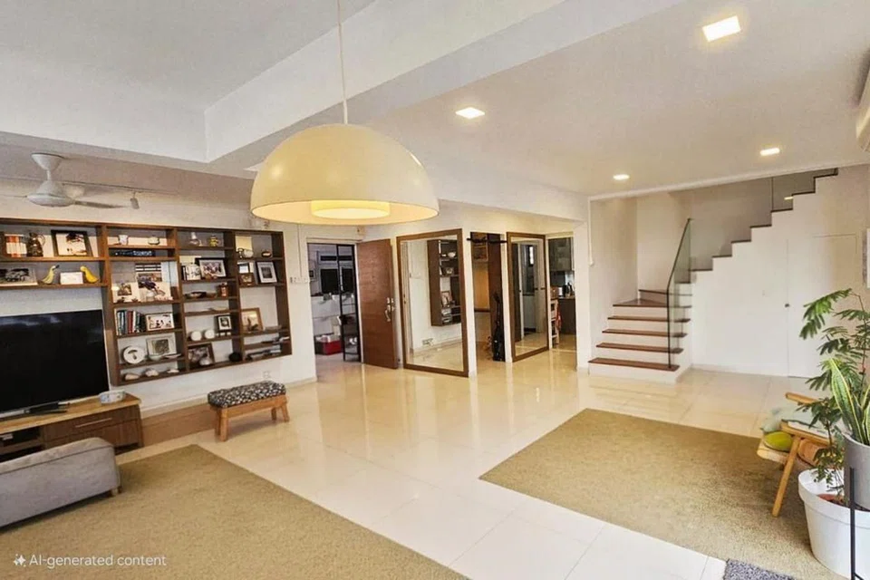 The two-storey apartment was sold for a new high of $1.588 million.