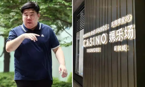 Ng Guan Hao was sentenced to 11 months and four weeks’ jail after he pleaded guilty to two charges under the Casino Control Act. He also admitted to one count each of harassment and cheating. Photos: The Straits Times