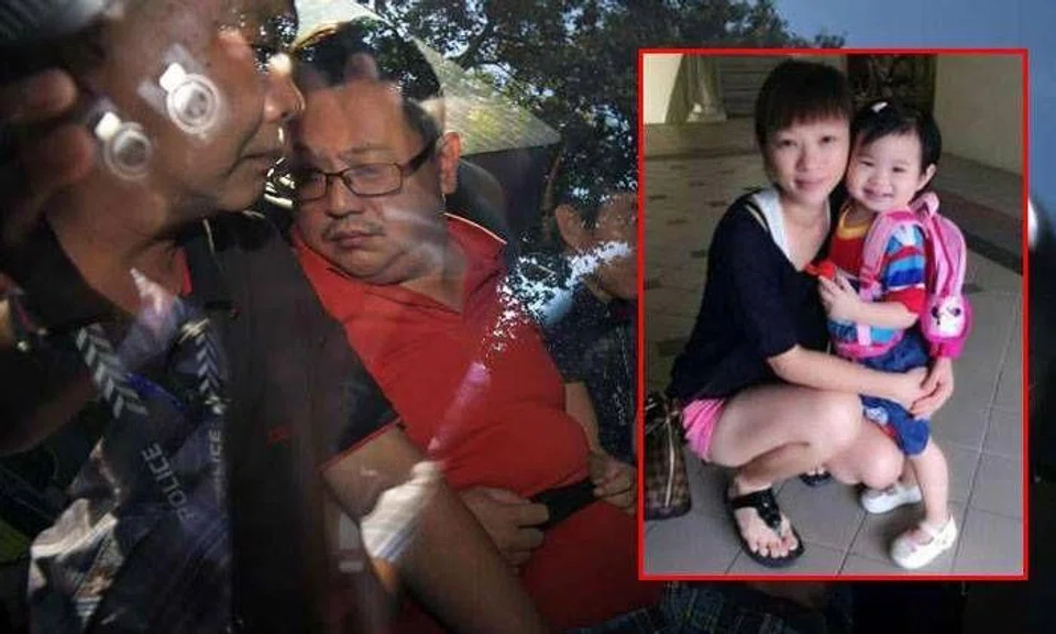 Debt-ridden property agent Teo Ghim Heng, 43, was charged with two counts of murder for killing his wife and daughter on Jan 20, 2017, with the intention of causing death, which carries the mandatory death penalty. ST PHOTO: KUA CHEE SIONG