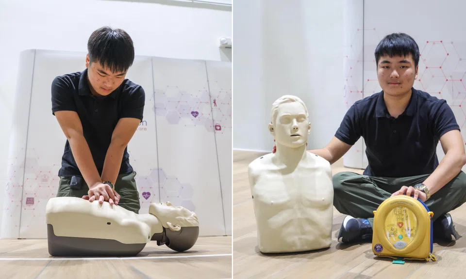 Zheng Jia Xu has responded to 135 emergencies over the past three years.