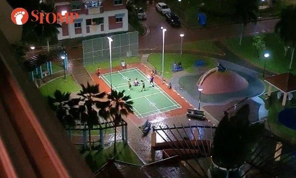 The noise from nightly sepak takraw games in a court near Block 639 Bedok Reservoir Road is the bane of at least one resident there.