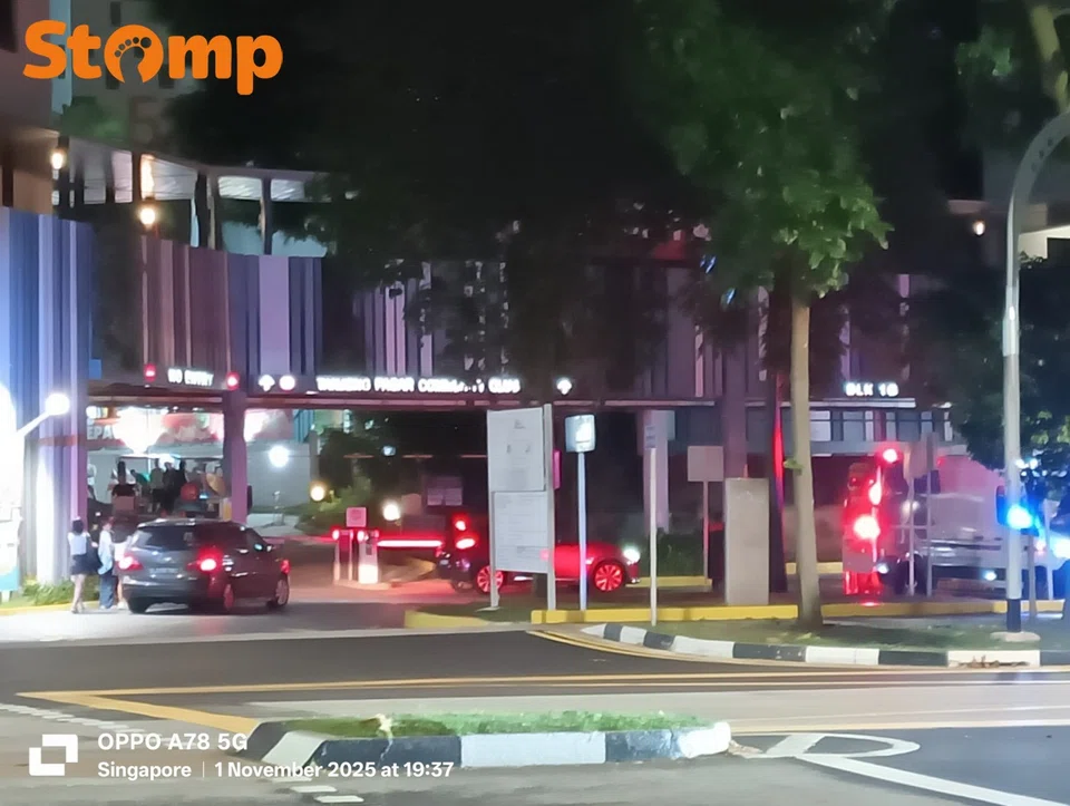 The Stomp shared photos in the mini train in the carpark and an amulance near the entrance.