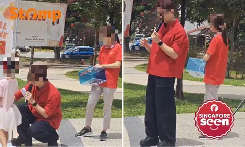 Stomper, netizens question lucky draw after woman seen peeking at and redrawing tickets at Fengshan CNY carnival