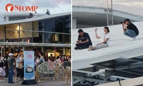 Stomper JK shared photos of the incident at the mall's open-air Sky Park.