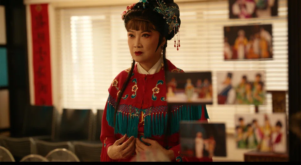 Actress Hong Huifang in the short film Meet Me At The Pavilion, part of Kopitiam Days, an SG60 anthology film.