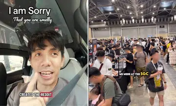 card show attendees smelly 