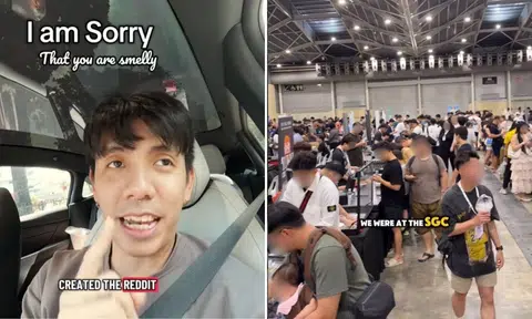 card show attendees smelly 