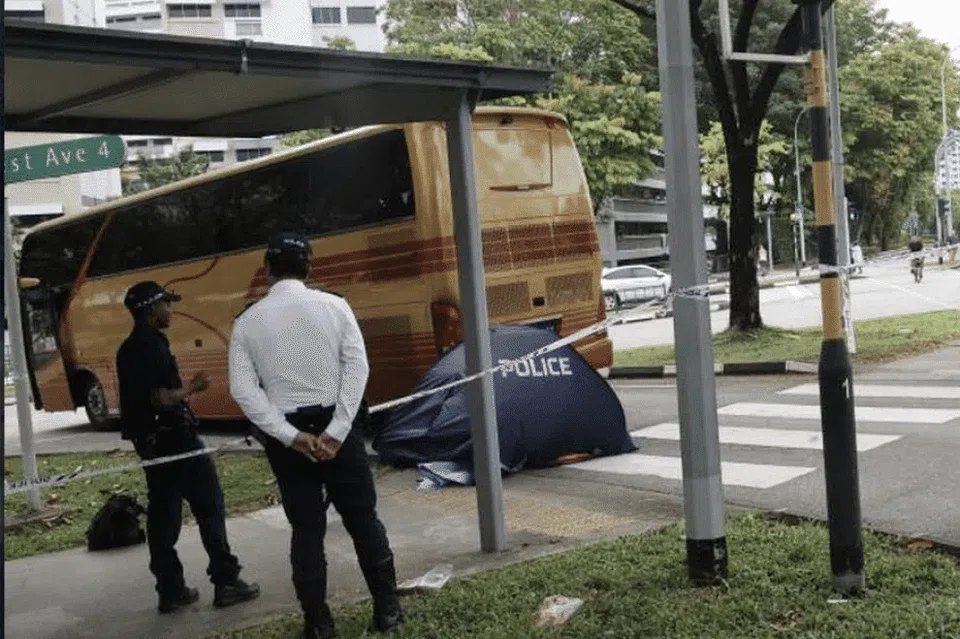 The accident occurred at Jurong West Avenue 4.