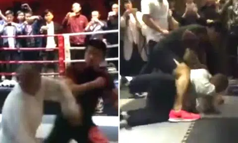 Tai Chi 'master' duels with MMA fighter, and realises it's a mistake 10 seconds later